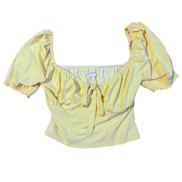 Lovers & Friends NWT Diani Butter Yellow Top Size Small - Picture 3 of 5